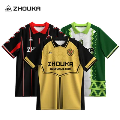 OEM Camisa de fútbol de uniforme de equipo de equipo de fútbol retro de fútbol retro de alta calidad con cuello retro personalizado sublimación